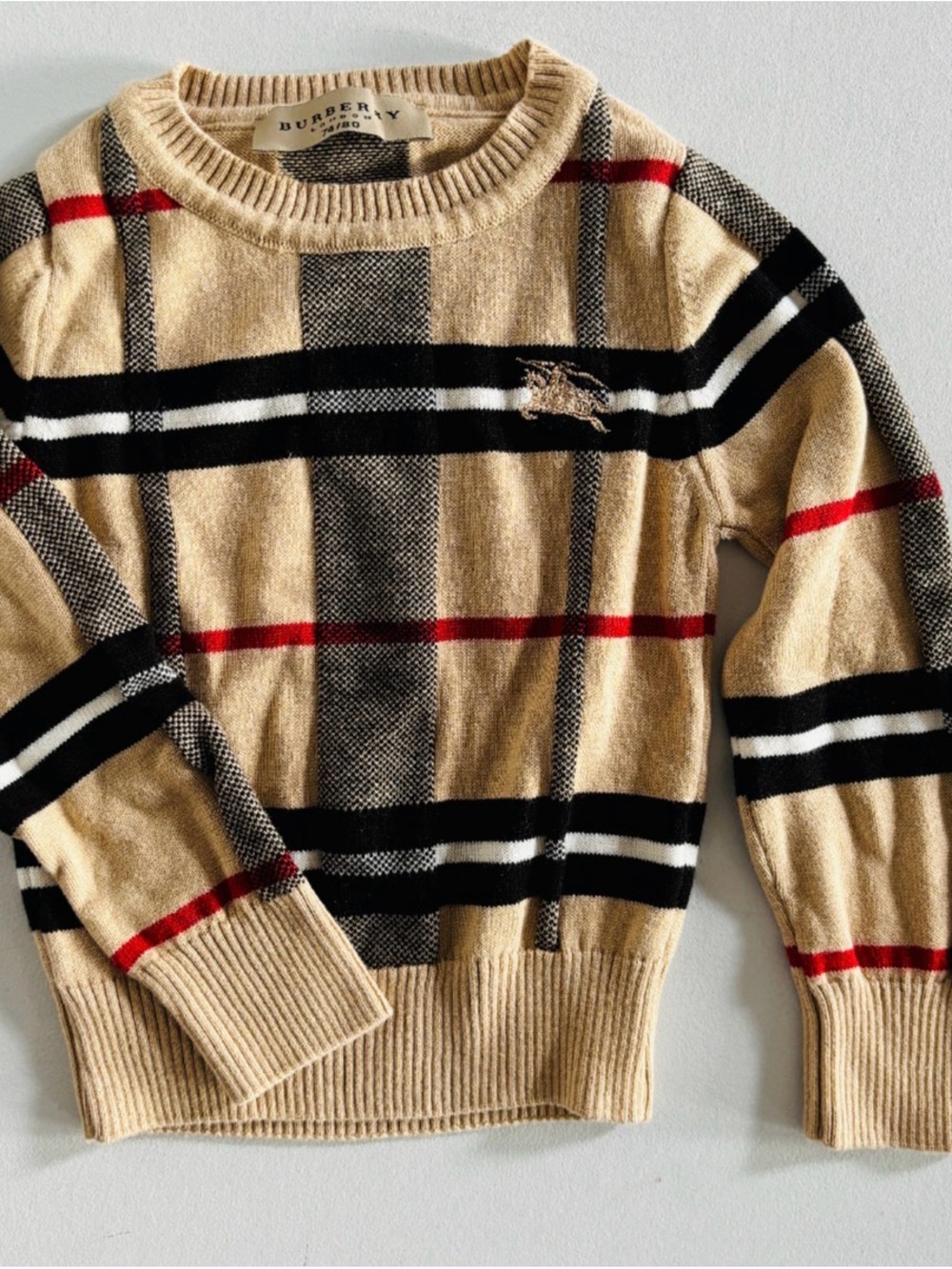 Burberry Crewneck Fine Knit Sweater